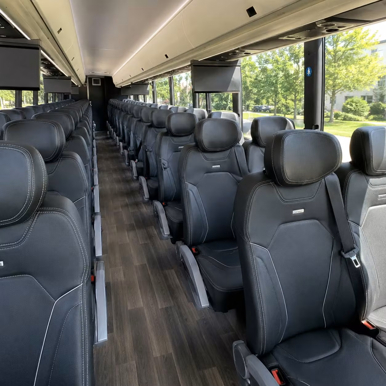 henderson charter bus rental interior