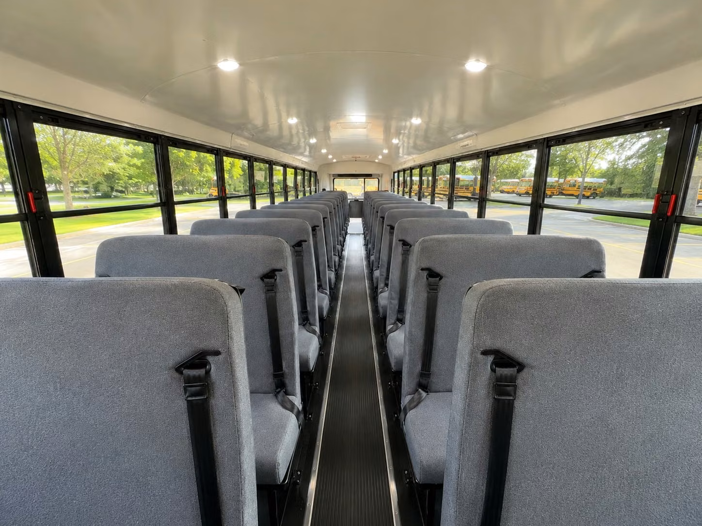 school bus inside